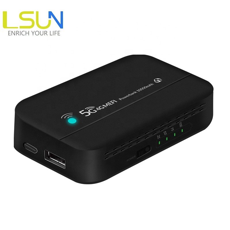 LSUN PW100 10000mAh 4G Powerbank LTE hotspot 150M cat4 Pocket Mobile wifi Router